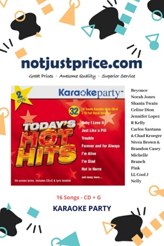 Karaoke Party Songs: Today's Hot Hits - 2 CD [16-Songs CD G]