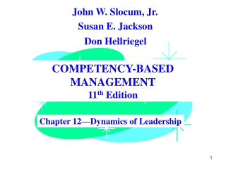 COMPETENCY-BASED MANAGEMENT 11 th Edition