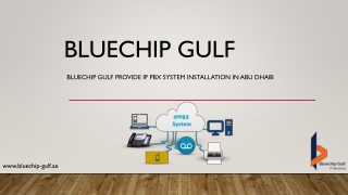 PBX System Installation in Abu Dhabi | Bluechip – Leading IT Company