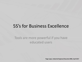 5S’s for Business Excellence