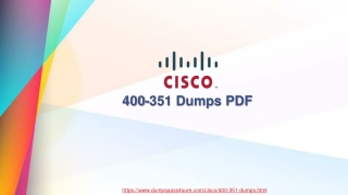 Cisco 400-351 Exam Dumps - 400-351 Dumps PDF | Dumpspass4sure.com