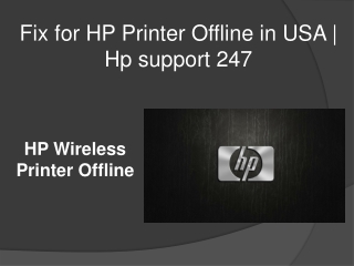 Fix for HP Wireless Printer Offline | Hp support 247