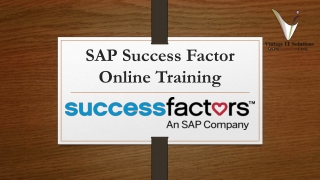 SAP SuccessFactors Training | SAP Success Factors pdf