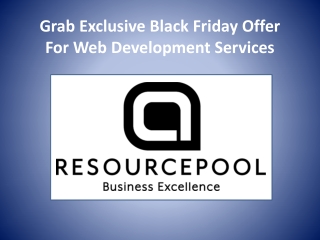 Grab Exclusive Black Friday Offer For Web Development Services