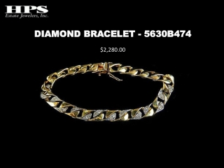 Mens Antique Diamond Bracelet - HPS Estate Jewelers