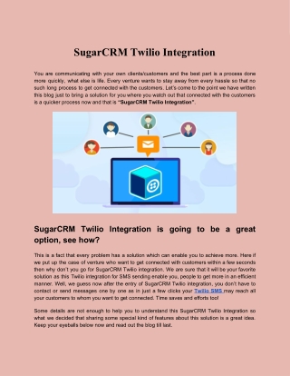 SugarCRM Twilio Integration