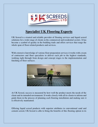 Specialist UK Flooring Experts