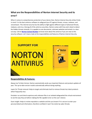 Norton Internet Security Works And Errors