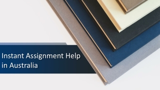 Instant Assignment Help in Australia | @25% OFF | On Time Delivery