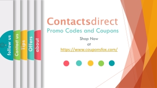 Contacts Direct Promo Codes and Coupons