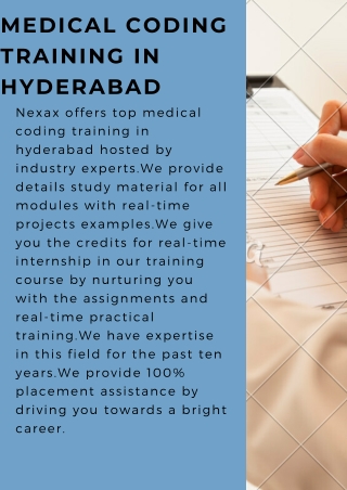 medical coding training in hyderabad