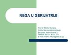 NEGA U GERIJATRIJI