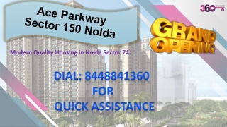 Ace Parkway Sector 150 Noida | 2/3 BHK Apartment in Noida