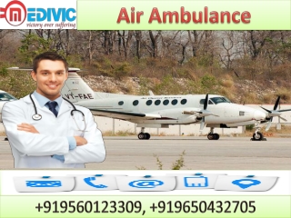 Hire Air Ambulance Service in Varanasi and Lucknow by Medivic Aviation with Doctor