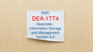 DEA-1TT4 PDF Dumps