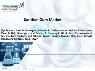 Xanthan Gum Market