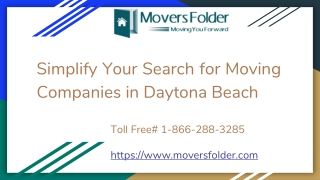 Simplify Your Search For Moving Companies In Daytona Beach