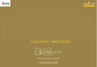 ATS HOME KRAFT NOBILITY BROCHURE - Open To A New Life at Greater Noida