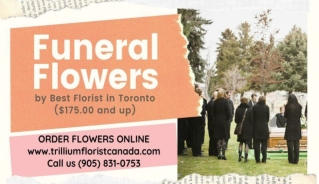 Funeral Flowers Toronto By Trillium Florist Canada ($175.00 and up)