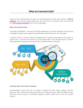 What are Canonical Links?