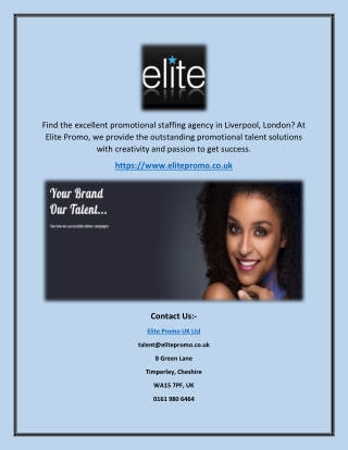 Promotional Staff London