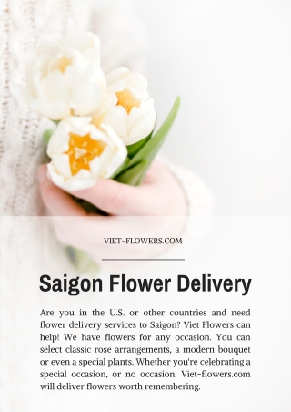Saigon Flower Delivery | Viet-flowers.com