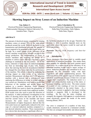 Skewing Impact on Stray Losses of an Induction Machine