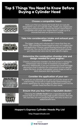 Top 5 Things You Need to Know Before Buying a Cylinder Head