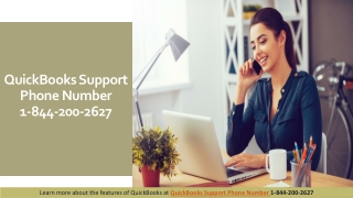 QuickBooks Support Phone Number 1-844-200-2627