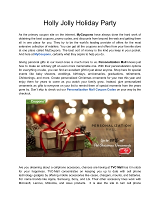 Holly Jolly Holiday Party