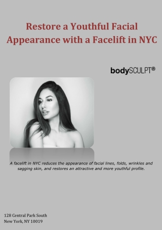 Restore a Youthful Facial Appearance with a Facelift in NYC
