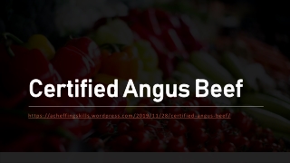 Certified Angus Beef