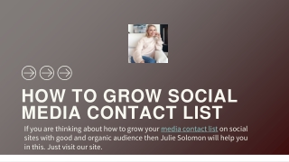 How to Grow Social Media Contact List