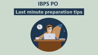 IBPS PO Last Minute Preparation Tips