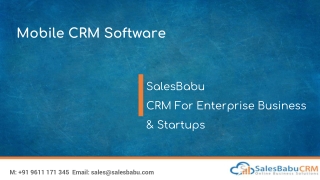 Mobile CRM Software