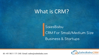 What is crm?