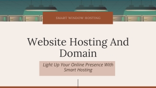 Web Hosting And Domain