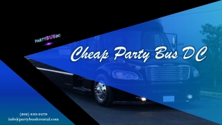 Cheap Party Bus DC - (202) 830-0479