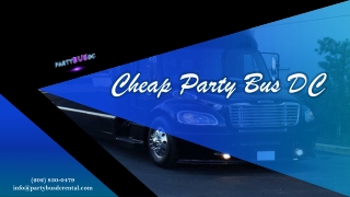 Cheap Party Bus DC