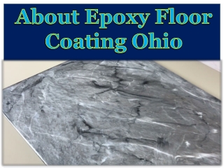 About Epoxy Floor Coating Ohio