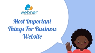 Most Important Things For Business Website