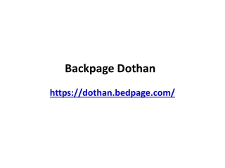 Backpage Dothan