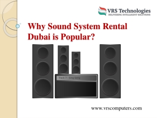 Sound System Rental Dubai | Sound Equipment Rental Dubai