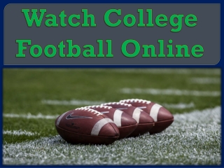 Watch College Football Online
