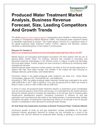 Produced Water Treatment Market Analysis, Business Revenue Forecast, Size, Leading Competitors And Growth Trends