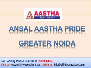 Ansal Sushant Megapolis Aastha Pride Apartments @09999684955