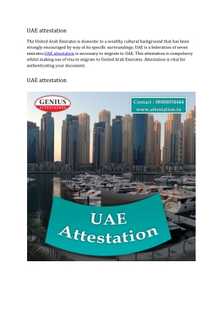 Best UAE attestation