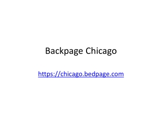 Backpage Chicago