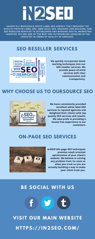 SEO Reseller Services - In2SEO