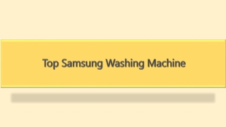 Top Samsung Washing Machine